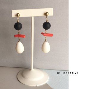 Original design handmade dangle earring one of a kind design